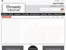 Tablet Screenshot of dynastyfurniture.com